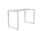 Eurostyle Diego Desk 48x24 Glass in Pure White and White