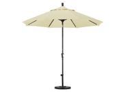 9 Aluminum Market Umbrella Auto Tilt Bronze Pacifica Canvas