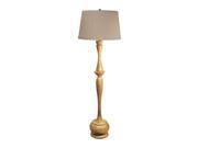 Lamp Works Wood Distressed Acacia Floor Lamp LED