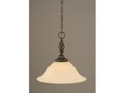 Toltec Lighting Elegante Pendant 16 Amber Marble Glass 82 DG 53613