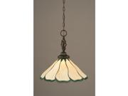 Toltec Lighting Elegante Pendant 16 Honey Hunter Green Flair 82 DG 913