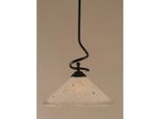 Toltec Lighting Capri Stem Pendant 16 Frosted Crystal Glass 900 DG 711