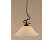 Toltec Lighting Capri Stem Pendant 16 White Linen Glass 900 DG 612