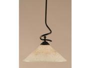 Toltec Lighting Capri Stem Pendant 16 Gold Ice Glass 900 DG 714