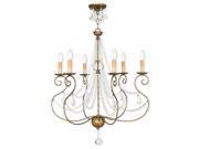 Livex Isabella Chandelier in Hand Applied European Bronze