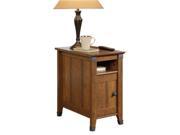 Sauder Carson Forge Side Table in Washington Cherry