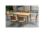 International Caravan Barcelona 7 Piece Wicker Patio Dining Set