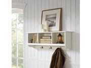 Crosley Brennan Entryway Storage Shelf in White