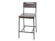 Fashion Bed Columbus 26 Counter Stool in Black Cherry Finish