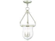 Livex Andover Pendant in Polished Nickel