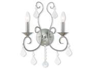 Livex Donatella Wall Sconce in Brushed Nickel