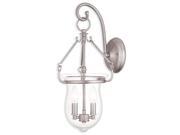 Livex Canterbury Wall Sconce in Brushed Nickel