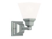 Livex Mission Wall Sconce in Polished Nickel
