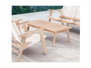 ZUO West Port Patio Coffee Table in White Wash
