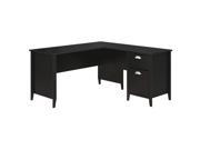 Kathy Ireland by Bush Connecticut 60 L Desk in Black Suede Oak