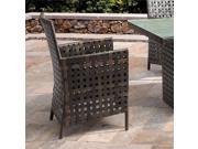 ZUO Pinery Patio Dining Chair in Brown and Beige Set of 2