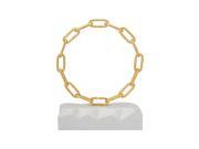 Sterling Torus Statuette in Gold and White Marble