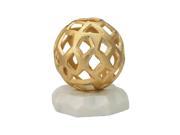 Sterling Hive Statuette in Gold and White Marble