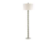Dimond Lighting New Caledonia LED Floor Lamp in Silver and White