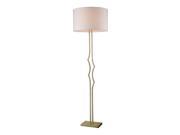 Dimond Lighting Groove LED Floor Lamp in Antique Silver Leaf