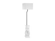 Dimond Lighting Wei Shi Outdoor LED Floor Lamp in White Shade
