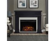 Real Flame Harlan Grand Electric Fireplace in Black