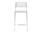 ZUO Dolemite 26 Modern Counter Stool in White set of 2