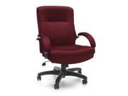 OFM Big and Tall Executive Mid Back Office Chair in Burgundy