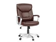 Sauder Executive Office Chair Leather Brown in Office Chair Brown