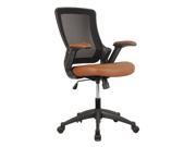 Techni Mobili Mid Back Mesh Task Office Chair in Brown