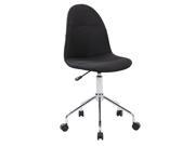 Techni Mobili Armless Desk Chair in Black