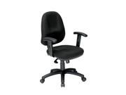 Furniture of America Kinnery Swivel Office Chair in Black