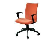 Furniture of America Nola Adjustable Office Chair in Orange