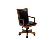 Furniture of America Malty Swivel Office Chair in Oak