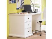 Tvilum Sonoma Three Drawer Desk in White