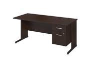 Bush BBF Series C Elite 66W x 30D C Leg Computer Desk in Mocha Cherry