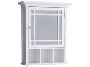 Elegant Home Fashions Neal 1 Door Medicine Cabinet in White