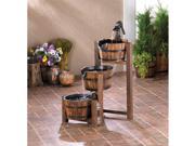 Zingz and Thingz Apple Barrel Cascading Fountain