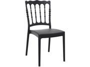 Compamia Napoleon Patio Dining Chair in Black set of 2