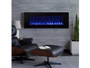Real Flame DiNatale Wall Mounted Electric Freplace in Black