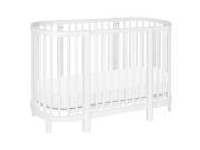 Babyletto Hula Convertible Oval Crib with Mini Pad in White