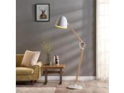 Versanora Bastone Wooden Floor Lamp in White