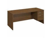 Bush Business Furniture Series C 72 Desk with 2 Pedestals in Warm Oak