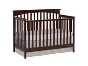 Dream On Me Davenport 5 in 1 Convertible Crib in Java