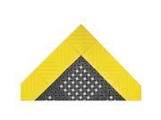 NOTRAX Antifatigue Drainage Mat Blk Ylw 3x3 ft. 620S3636BY