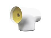Pipe Fitting Insulation White TEE452