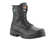 Work Boots 8 In. Steel Toe Blk 8.5 PR 21986 8.5
