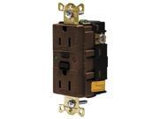 HUBBELL WIRING DEVICE KELLEMS GFCI Receptacle GFR5262SG