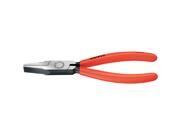 Flat Nose Pliers, 6-1/4 In L, Red Flat Nose Pliers, 6-1/4 In L, Red