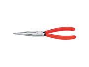 Pliers Long Straight Half Round 8 In Red